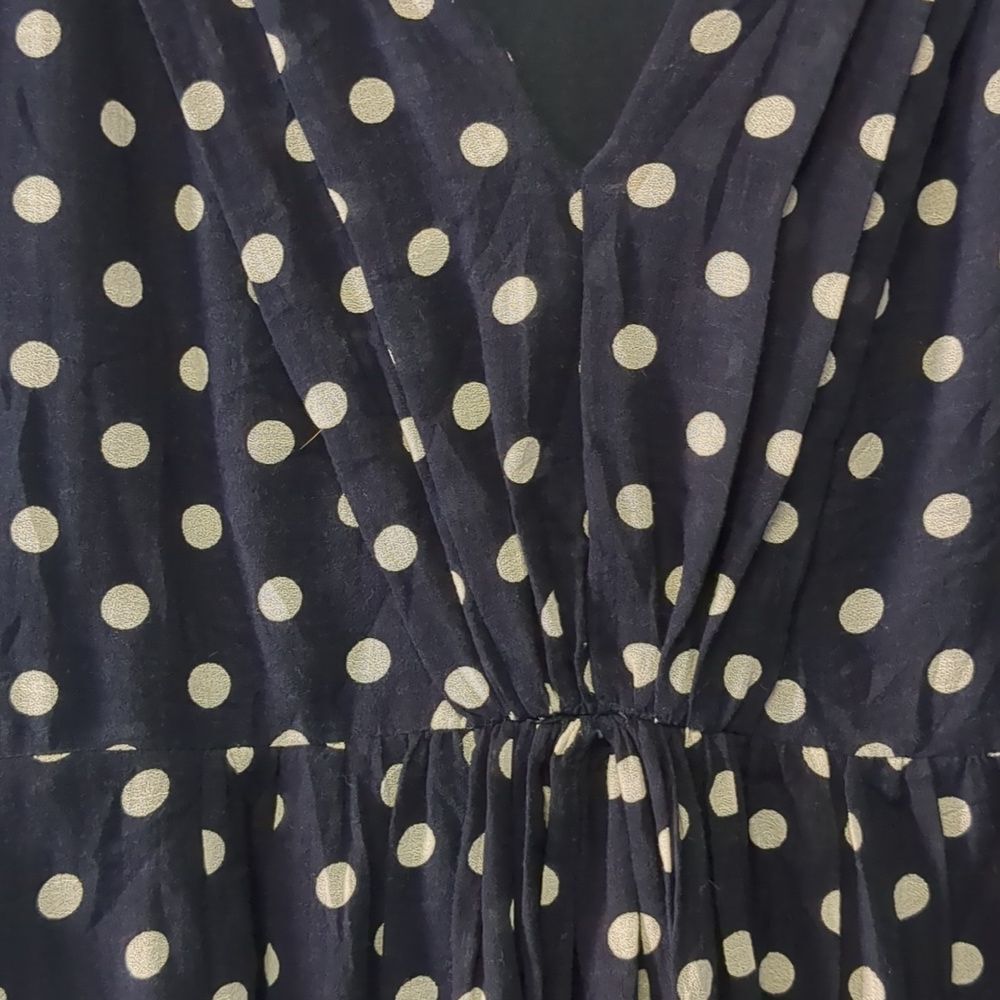J.Crew Elinor Dress in Polka Dot Navy White Size 6 - Picture 5 of 9